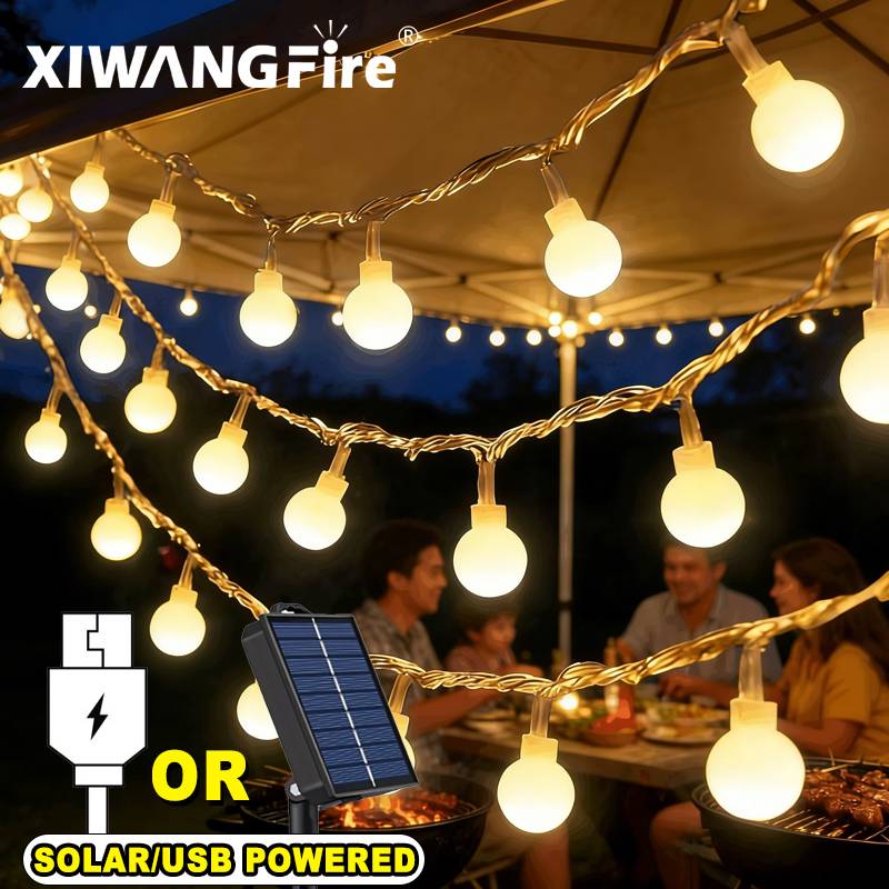 Lighting Decor In Room - 3-10M Solar/USB/Batterij Lichtslingers, Fairy Globe Ball