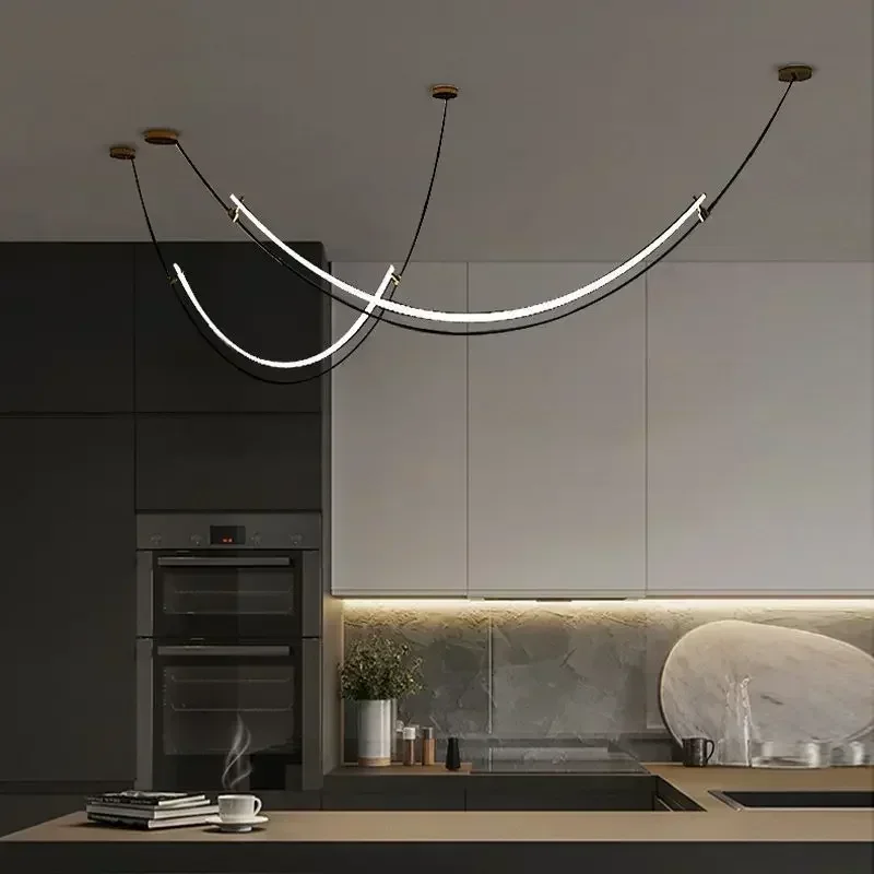 Decor Lighting Floor Lamps - Scandinavische moderne hangende kroonluchter glans minimalistische