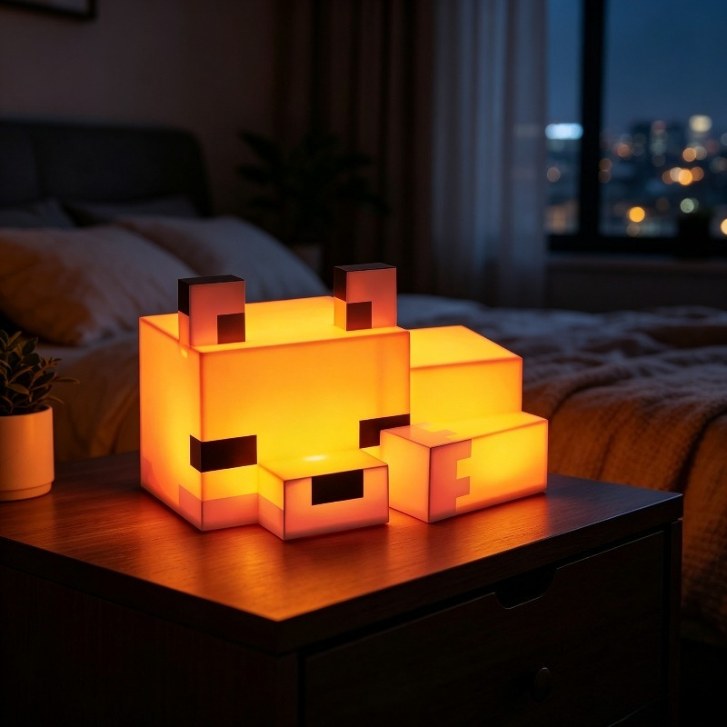 Lighting Decor Minecraft - Schattig Vos Nachtlampje, Nieuw Spel Minecrafts,