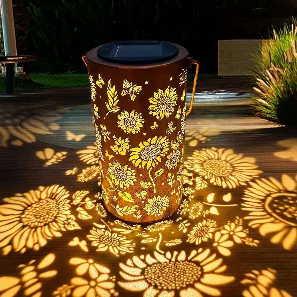 Yard Lighting Decor - Zonnebloemlicht en schaduwlamp Waterdicht buitenlicht op