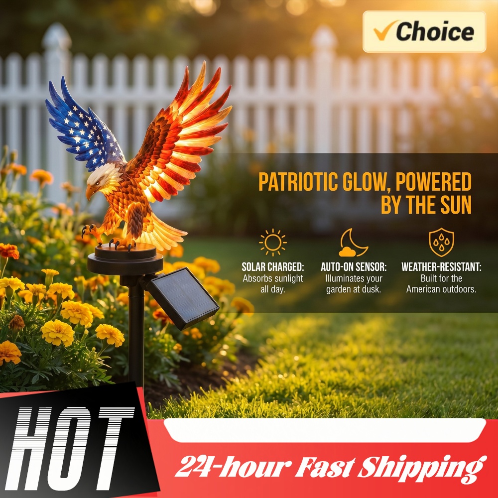Yard Lighting Decor - Adelaar Solar Lampen Waterdichte Decoratieve Amerikaanse