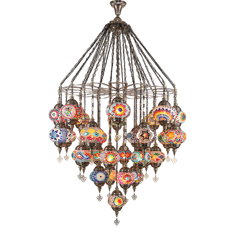 Restaurant Lighting Decoration - 2025 Nieuwe 29-koppige 1m brede Turkse