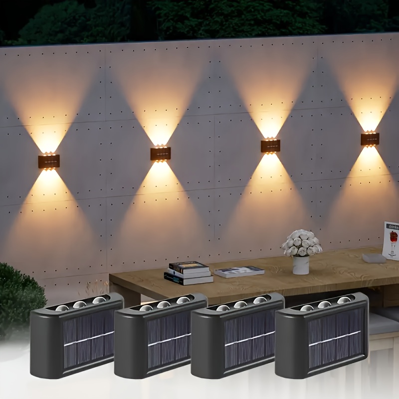 Yard Lighting Decor - LED Solarlamp Buiten Waterdicht Solar Wandlamp