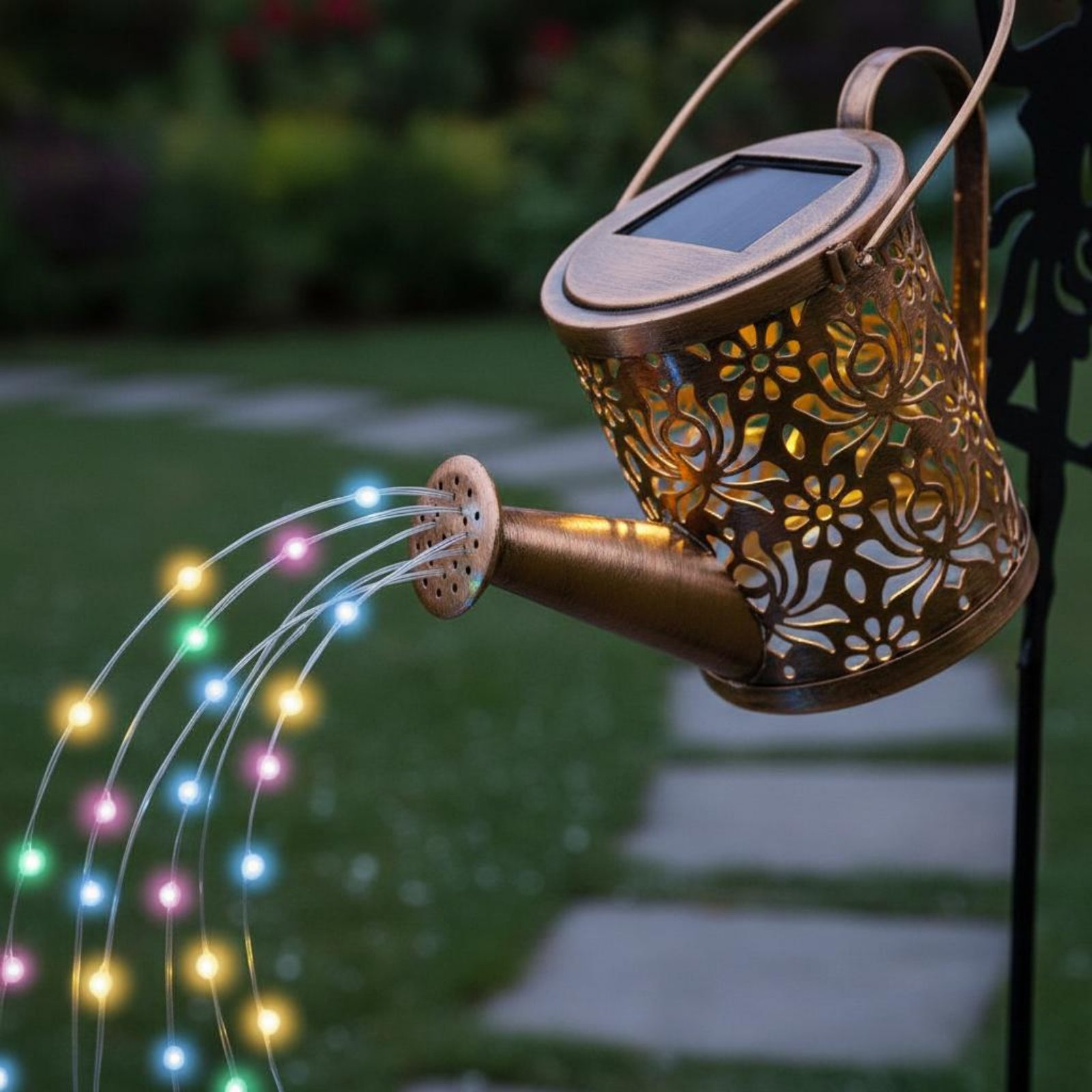 Yard Lighting Decor - Solar Fairy Gieter Licht Decoratieve Projectie