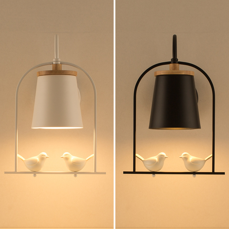 Foyer Lighting Wall Decor - Nordic Creative Bird LED-wandlamp Woonkamer Restaurant