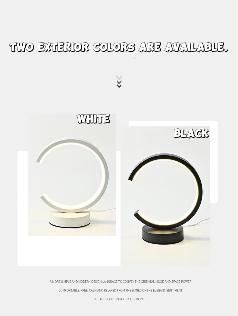 Restaurant Lighting Decoration - 20CM LED Eenvoudige Ronde Ring Tafellamp