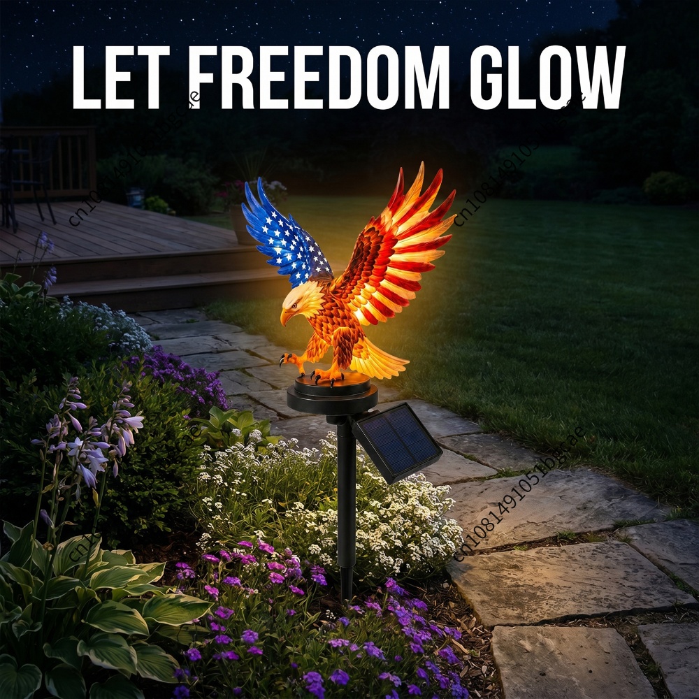 Yard Lighting Decor - Adelaasfiguur Tuin Solar Stake Light Waterdichte