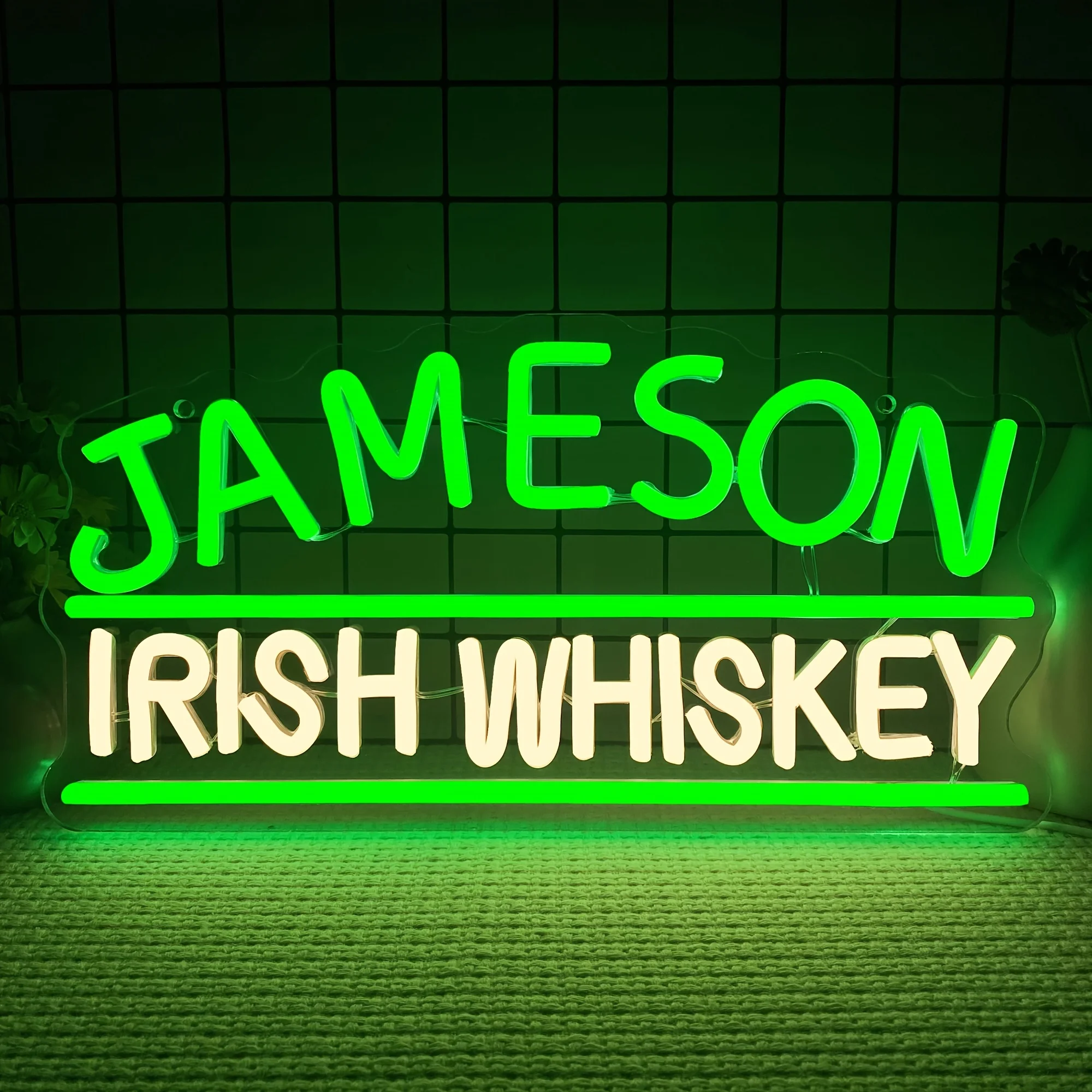 Home Decor Lighting Brands - Jameson Irish Whiskey Merklogo Neonlicht voor
