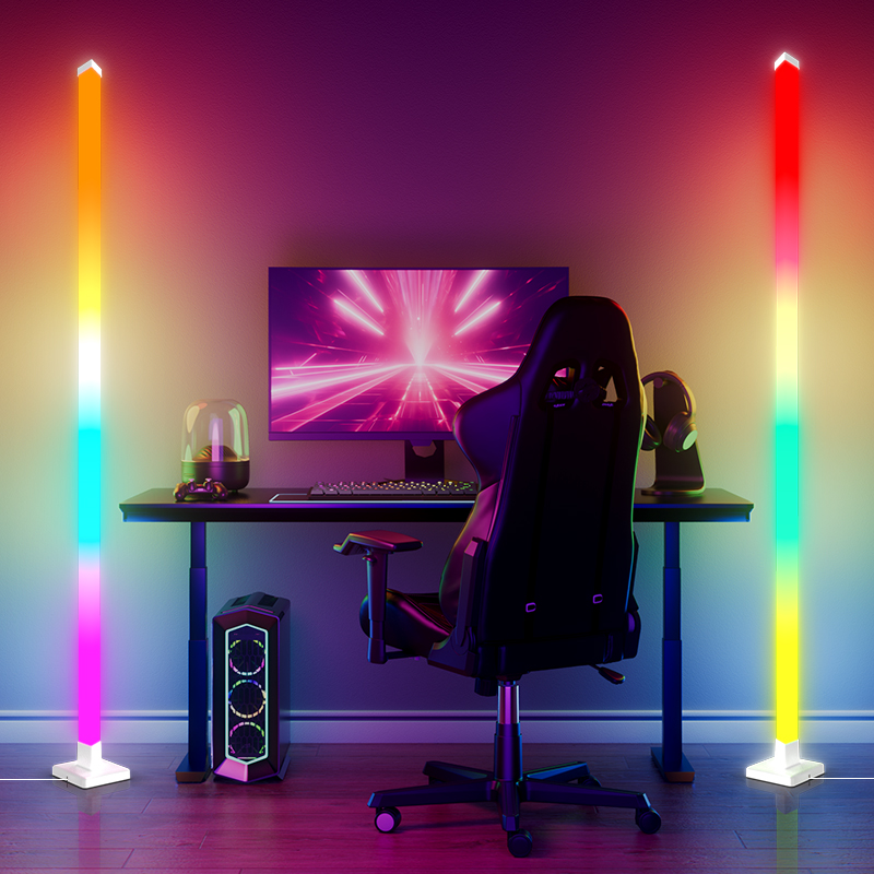 Decor Lighting Floor Lamps - RGB dimbare slimme staande LED-vloerlampen Moderne