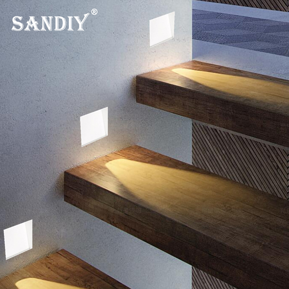 Foyer Lighting Wall Decor - Sandiy Wandlamp Verzonken Nachtlampje Sensor Blaker