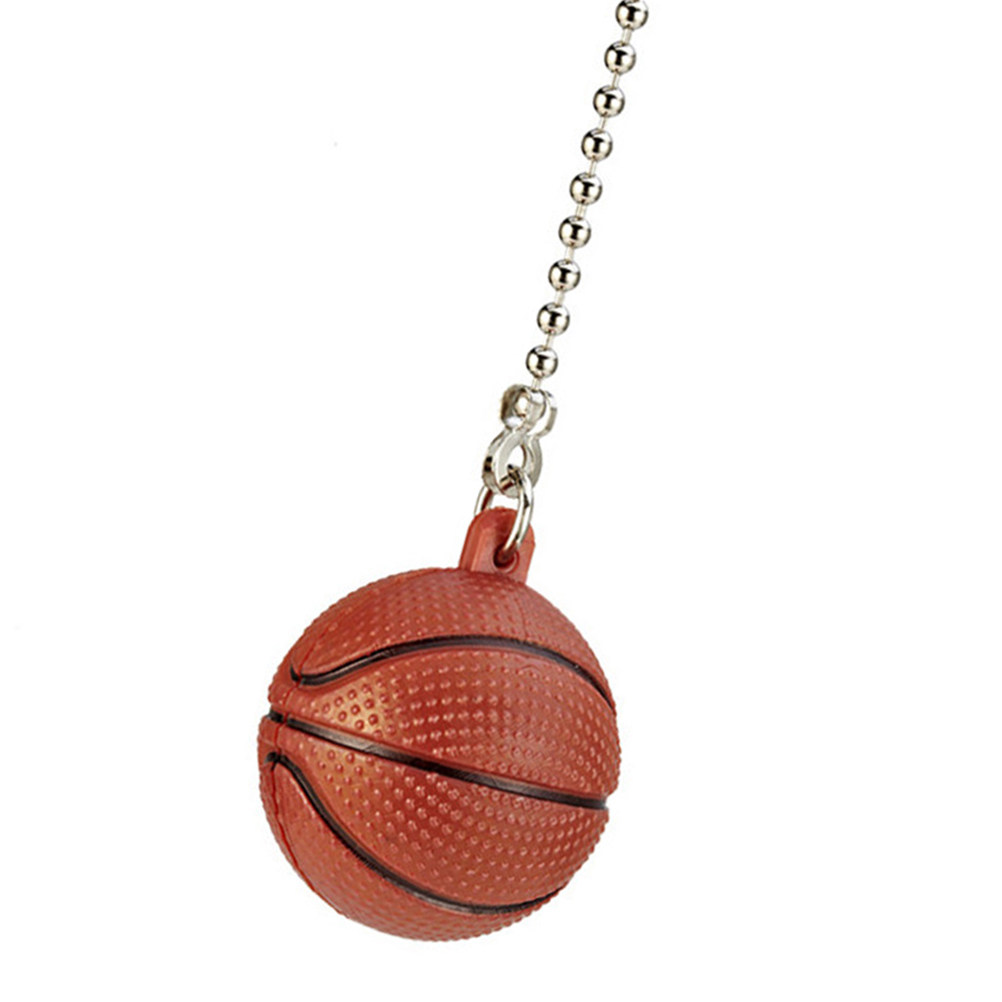 Decor Lighting Ceiling Fans - Basketbal Hanglamp Creatieve Verlichtingsketting Zilveren Plafondlamp