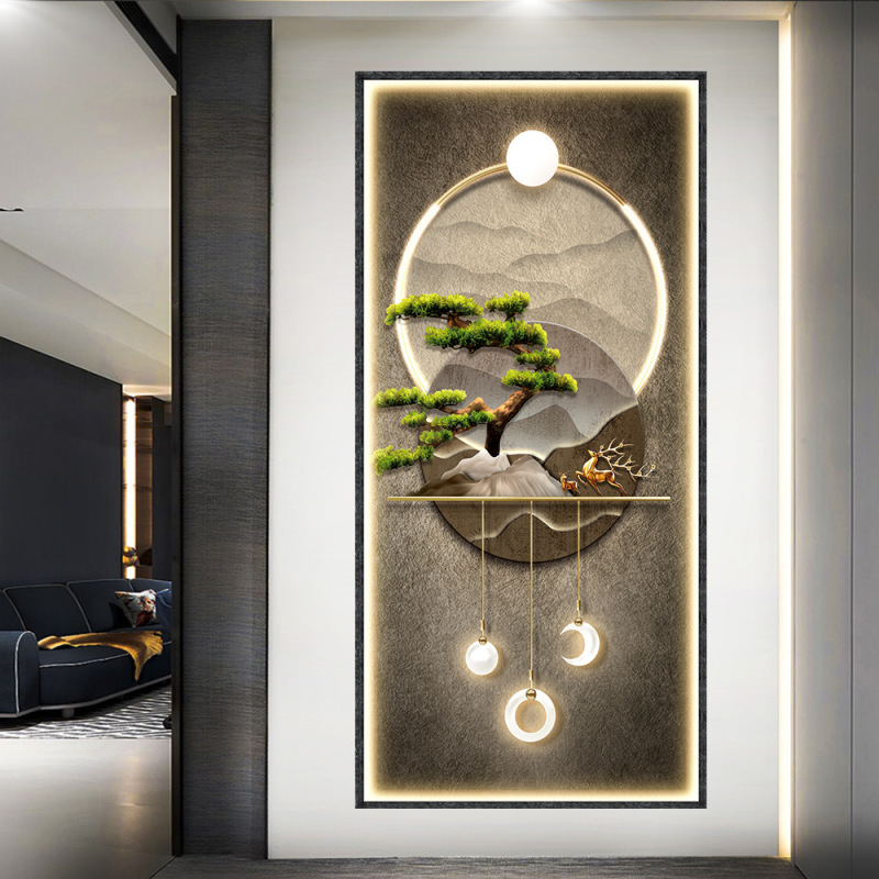 Home Decor Lighting Brands - Licht en schaduw veranda decoratieve muurschildering