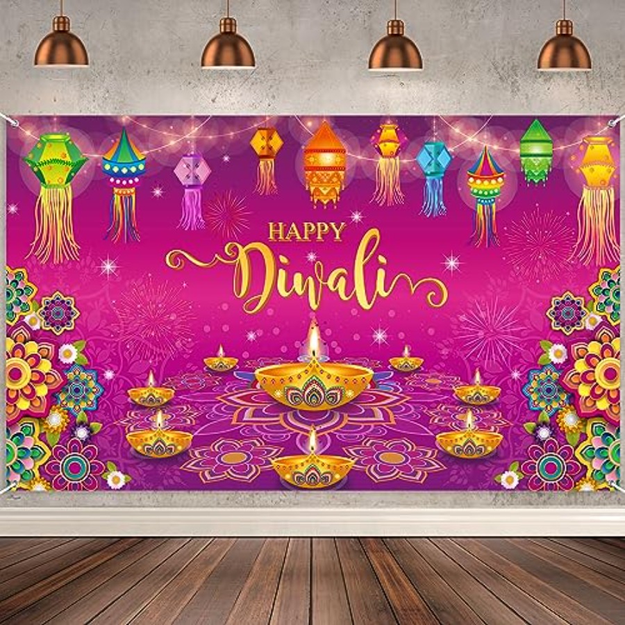 Gelukkige Diwali achtergrondba - Lighting Decoration For Diwali recensie en prijs