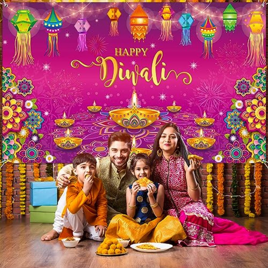 Gelukkige Diwali achtergrondba - Lighting Decoration For Diwali recensie en prijs