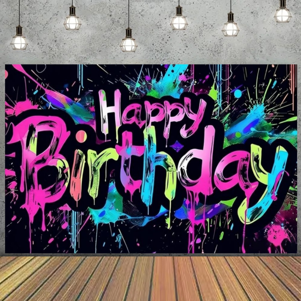 Graffiti bespatte neonlicht th - Lighting Decor Photos recensie en prijs