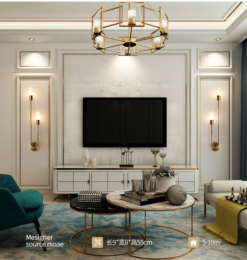 Retro achtergrond woonkamer ga - Lightings Decoration recensie en prijs