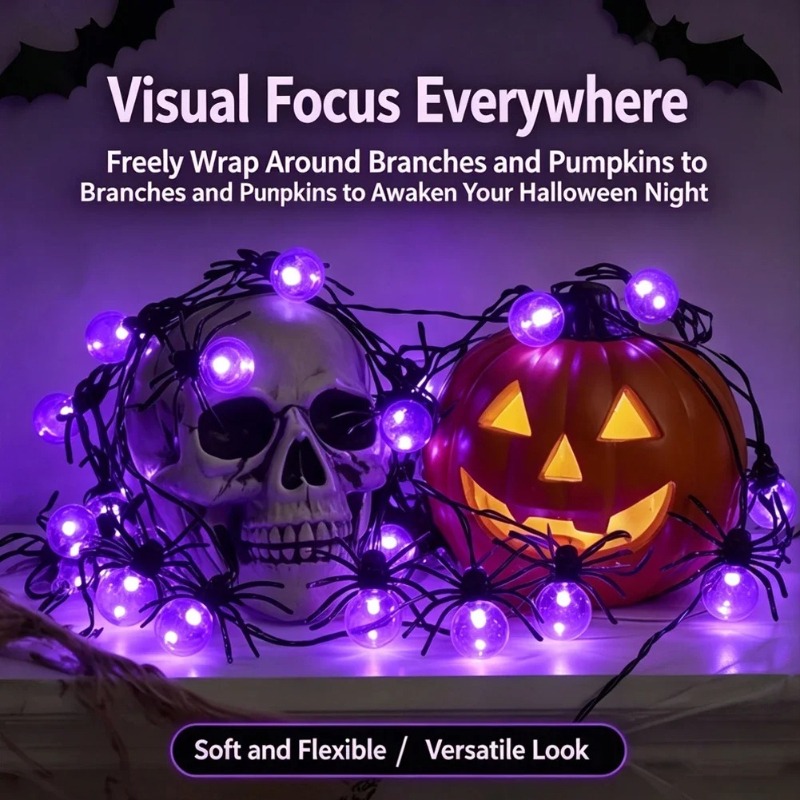 Op batterijen werkende Spider  - Yard Lighting Decor recensie en prijs