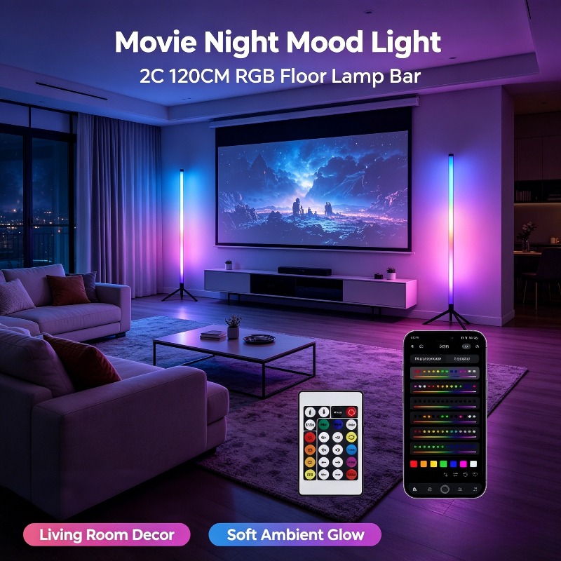 2-pack RGB LED hoeklamp, 120 c - Decor Lighting Floor Lamps recensie en prijs