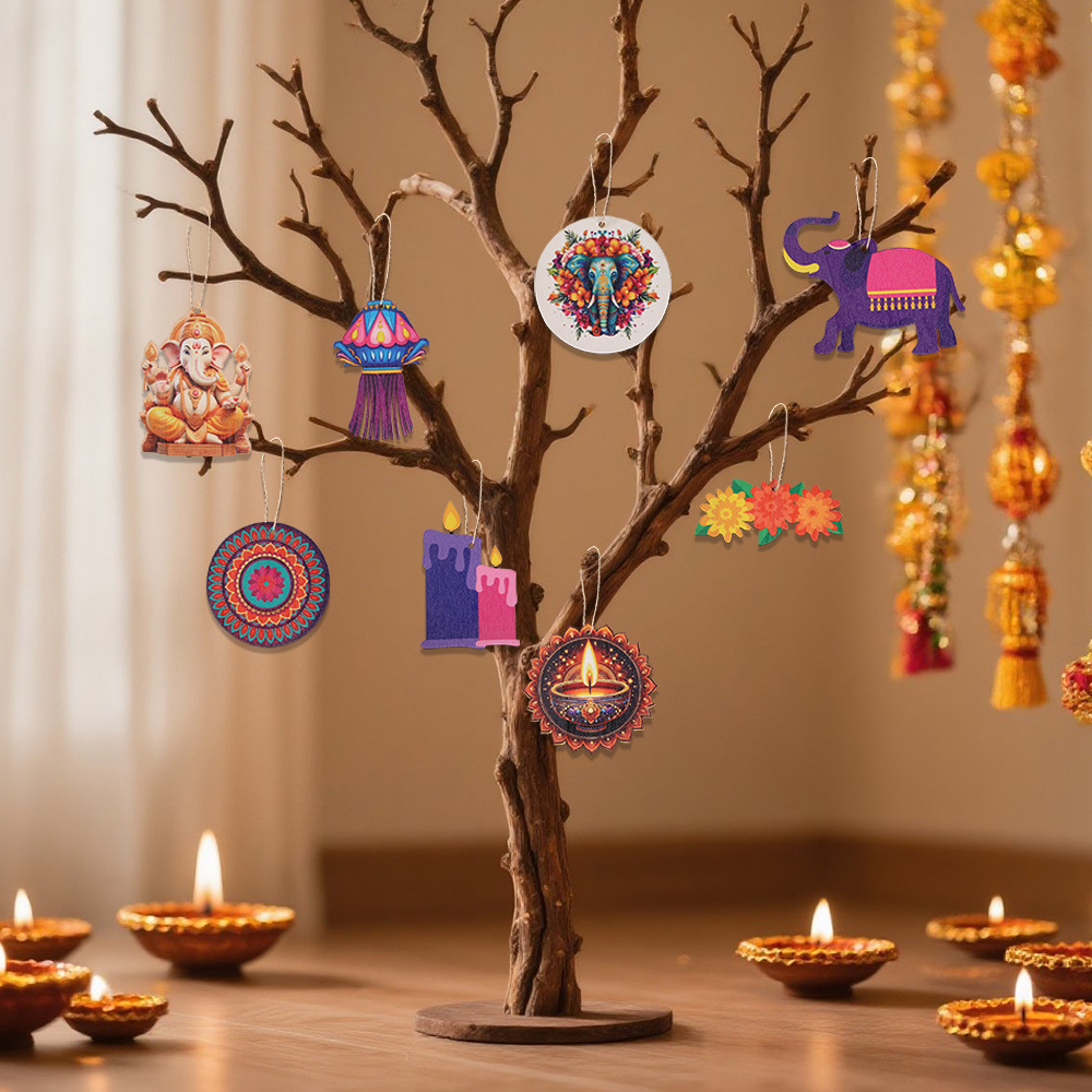 Decor met Diwali-thema - Houte - Lighting Decoration For Diwali recensie en prijs
