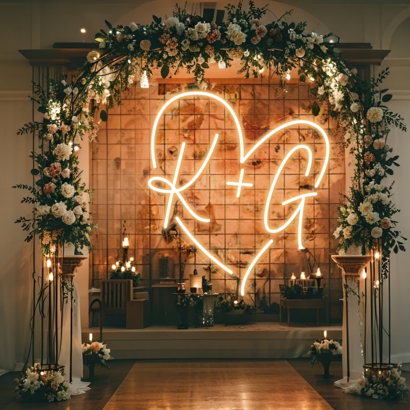 Aangepaste initialen hart LED  - Neon Sign Custom Led recensie en prijs