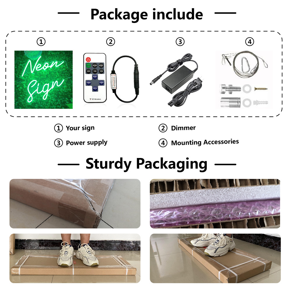 Aangepaste LED-neonreclame voo - Neon Sign Custom Led recensie en prijs