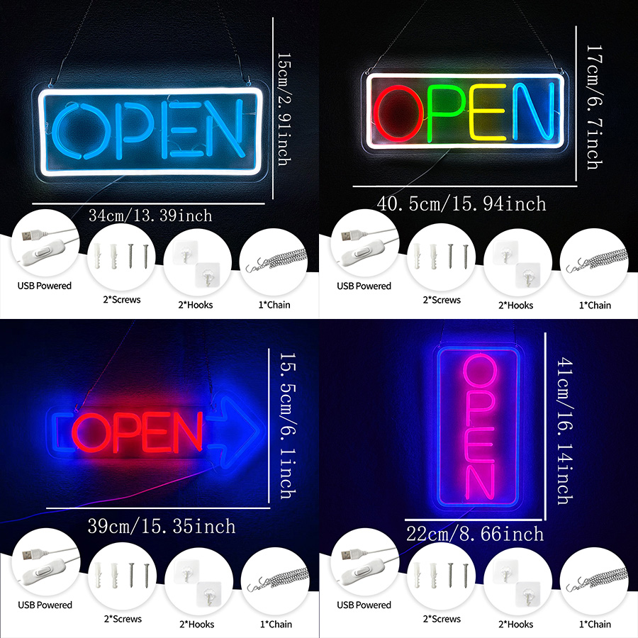 Open Series neonbord voor wand - Restaurant Lighting Decoration recensie en prijs