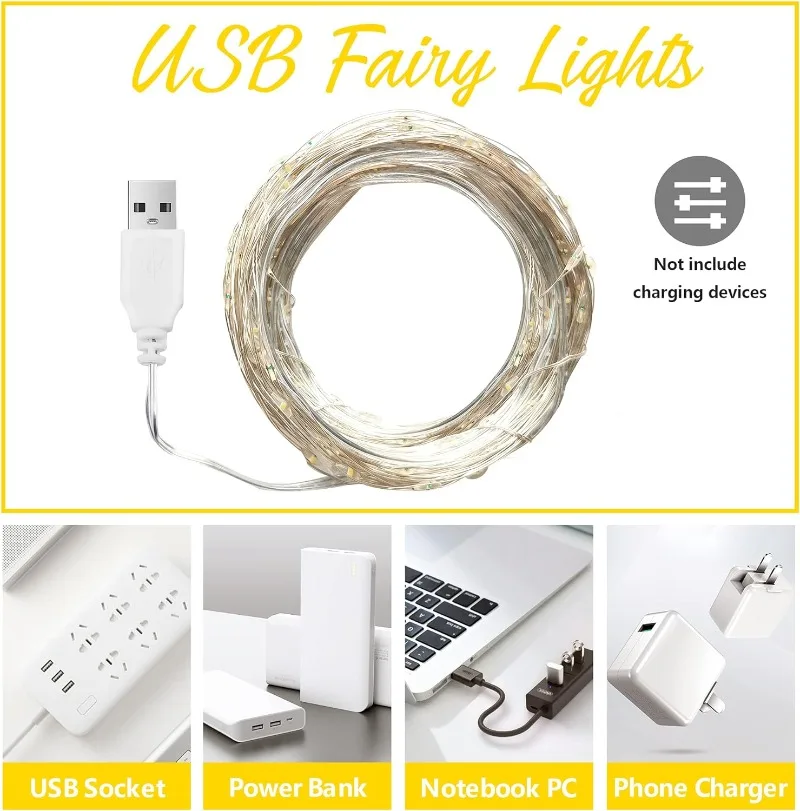 USB LED-lichtslingers Koper Zi - Outdoor Lighting Wedding Decor recensie en prijs