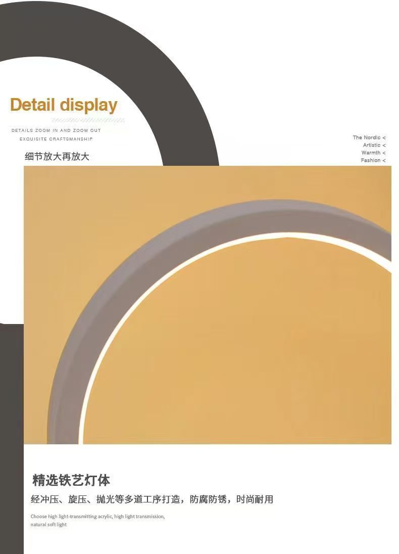 20CM LED Eenvoudige Ronde Ring - Restaurant Lighting Decoration recensie en prijs