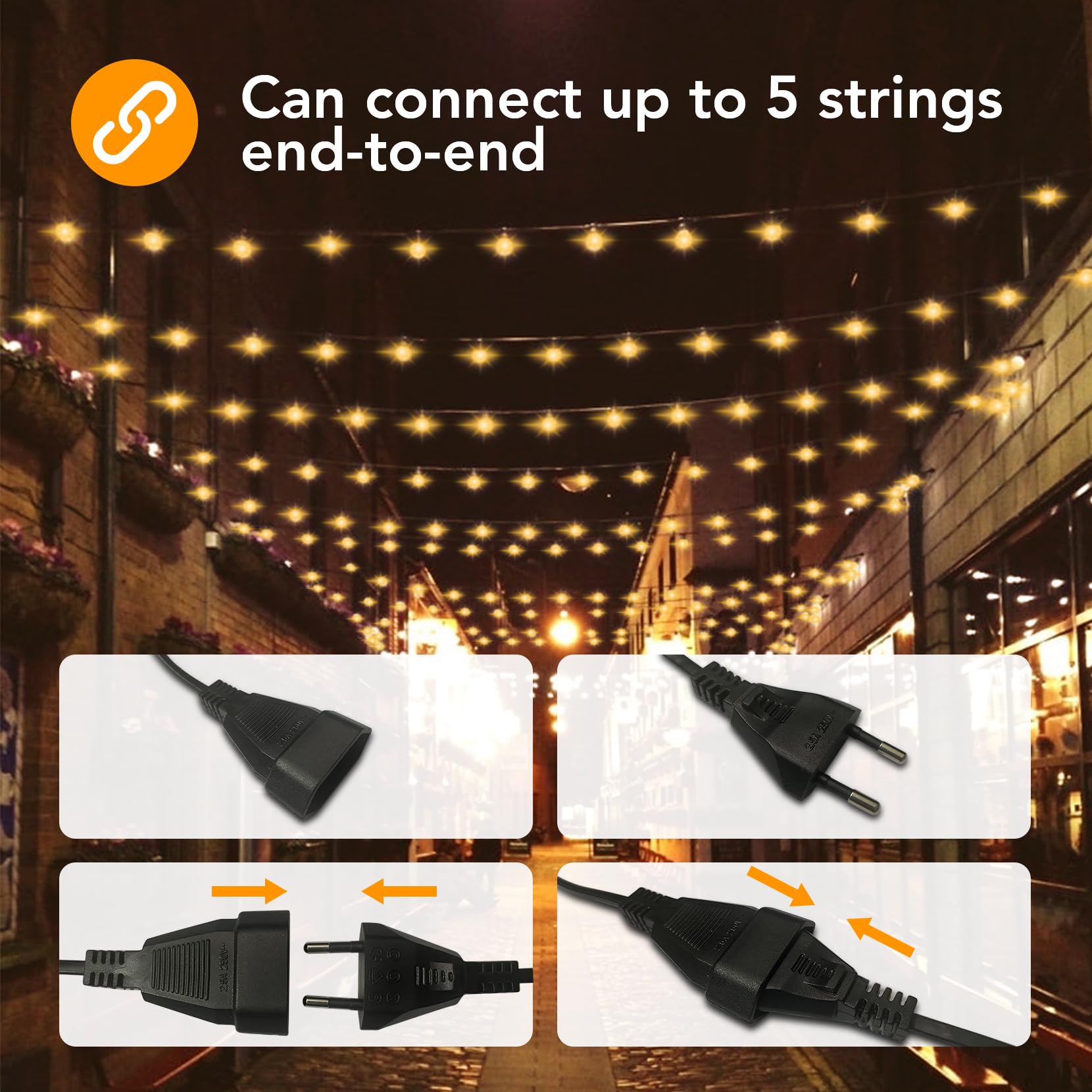 20M 50 Bollen Slinger G40 Stri - Outdoor Lighting Wedding Decor recensie en prijs