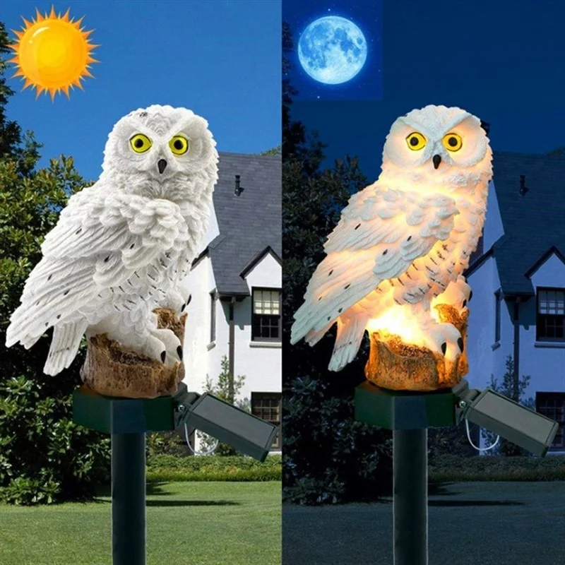 Solar Owl Statue Garden Light  - Yard Lighting Decor recensie en prijs