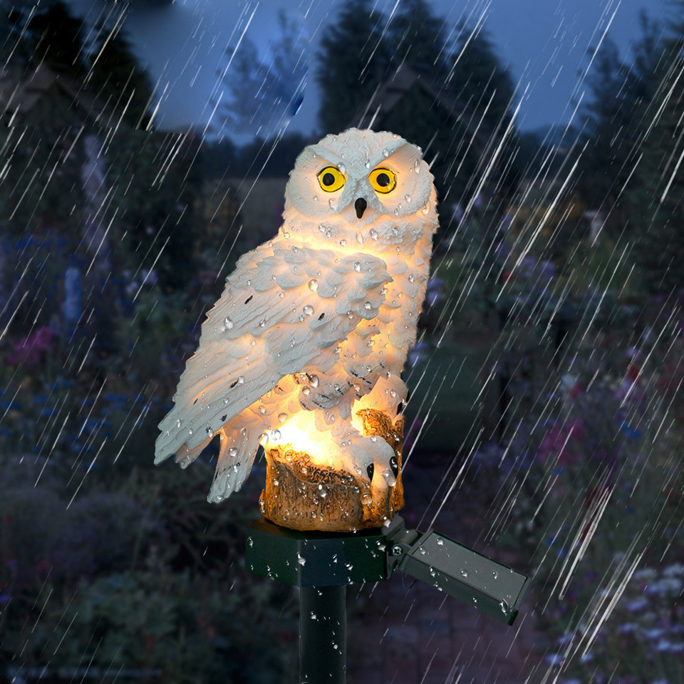 Solar Owl Statue Garden Light  - Yard Lighting Decor recensie en prijs