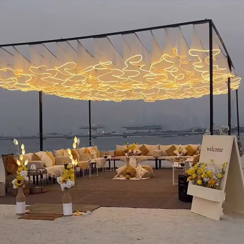 Bruiloft plafonddecoratie buit - Outdoor Lighting Wedding Decor recensie en prijs