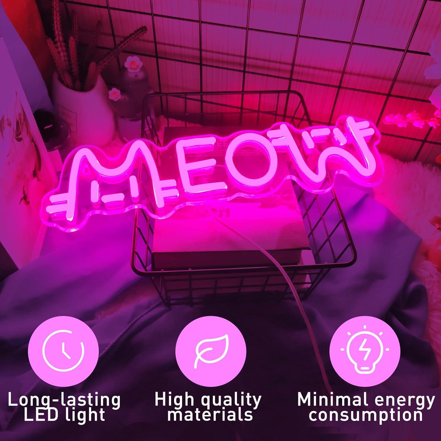 Miauw Neonbord Kat USB-aangedr - Restaurant Lighting Decoration recensie en prijs
