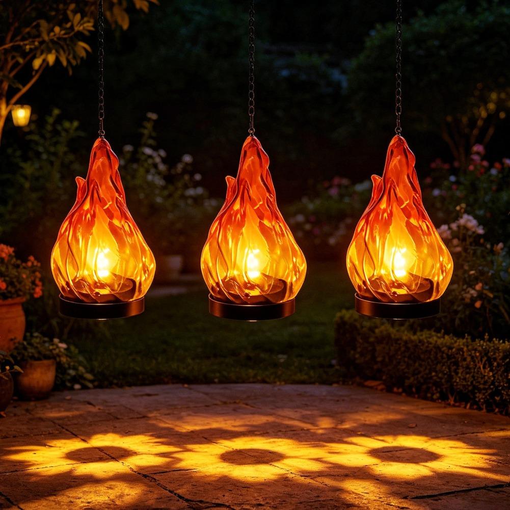 Solar Flame hangende lantaarnl - Yard Lighting Decor recensie en prijs