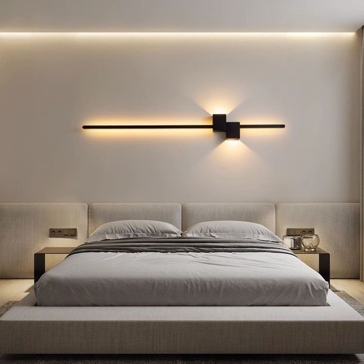 Moderne zwarte lange wandlamp  - Foyer Lighting Wall Decor recensie en prijs