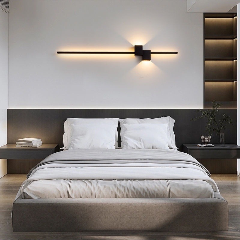 Moderne zwarte lange wandlamp  - Foyer Lighting Wall Decor recensie en prijs