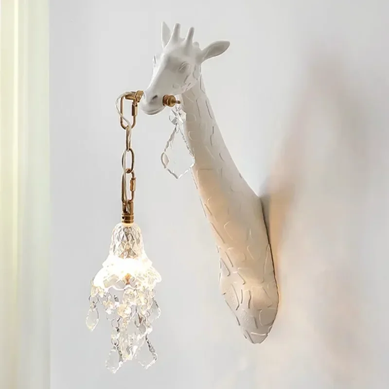 Nordic Nieuwe Hars Giraffe LED - Foyer Lighting Wall Decor recensie en prijs