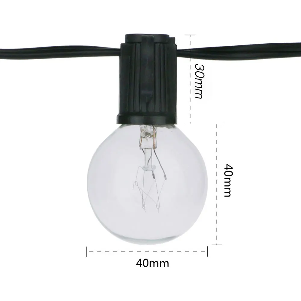 8M G40 Globe Lichtslingers 25  - Outdoor Lighting Wedding Decor recensie en prijs