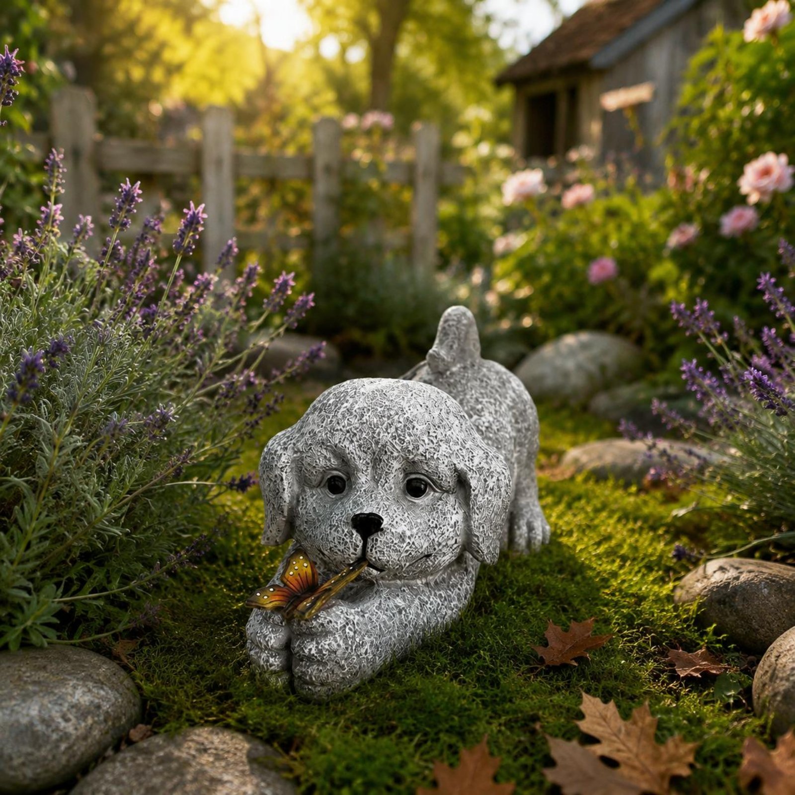 Solar Dog Statue Resin Craft S - Yard Lighting Decor recensie en prijs
