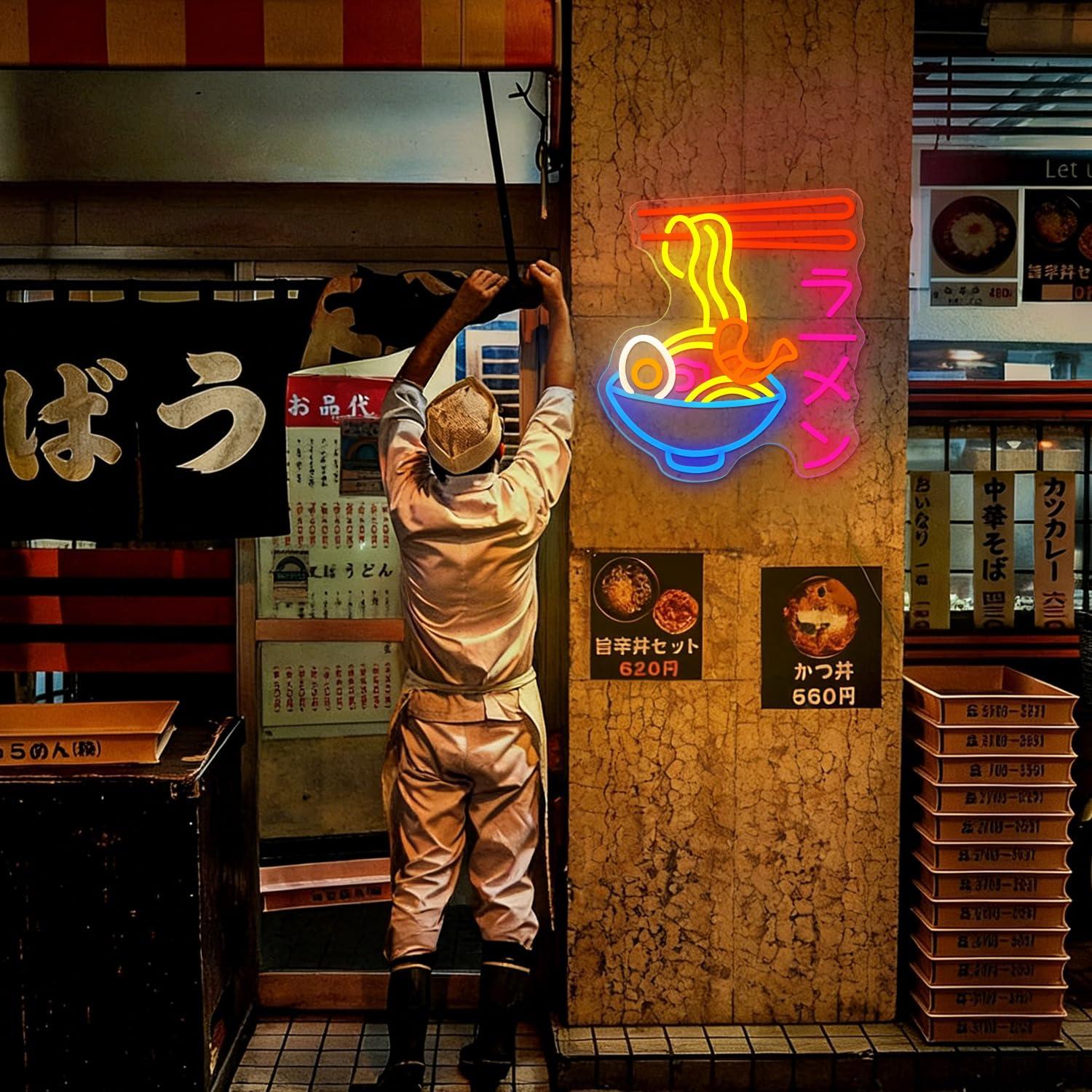 Ramen Neonbord Japanse Noedelk - Restaurant Lighting Decoration recensie en prijs