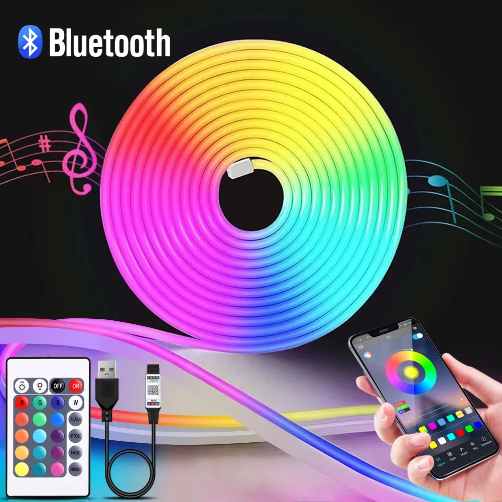 1-5m RGB LED Neon Strip Licht  - Lighting Decor In Room recensie en prijs